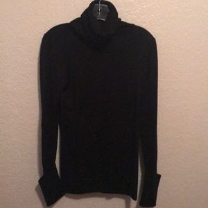 Banana Republic Black Cuffed Turtleneck sweater